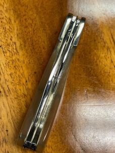 Taylor's Eye Witness Gentlemen's Clip Barlow, Clip/Pen blades with Ram's Horn covers