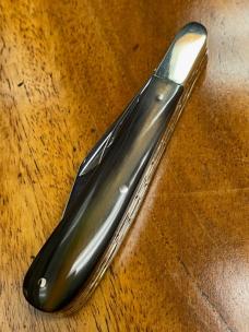 Taylor's Eye Witness Gentlemen's Clip Barlow, Clip/Pen blades with Ram's Horn covers