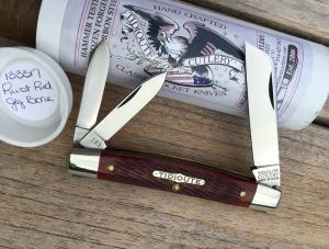 Great Eastern Cutlery 133317 Congress Split-back Whittler Rust Red Jig 1 of 125