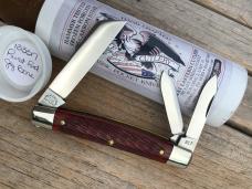 Great Eastern Cutlery 133317 Congress Split-back Whittler Rust Red Jig 1 of 125!