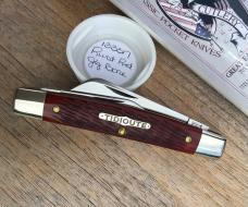 Great Eastern Cutlery 133317 Congress Split-back Whittler Rust Red Jig 1 of 125!