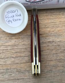 Great Eastern Cutlery 133317 Congress Split-back Whittler Rust Red Jig 1 of 125!