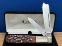 Vintage CASE XX USA 1 Arm Razor 1971/9……… Dots Pretty Bone 6205R Step Bolsters Factory Edge 99 0/0 .