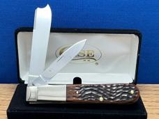 Vintage CASE XX USA 1 Arm Razor 1971/9……… Dots Pretty Bone 6205R Step Bolsters Factory Edge 99 0/0 .