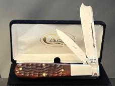 Vintage CASE XX USA 1 Arm Razor 1971/9……… Dots Pretty Bone 6205R Step Bolsters Factory Edge 99 0/0 .