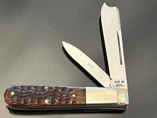 Vintage CASE XX USA 1 Arm Razor 1971/9……… Dots Pretty Bone 6205R Step Bolsters Factory Edge 99 0/0 .