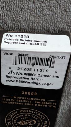 Case XX 2021 Copperhead Patriotic Kirinite 