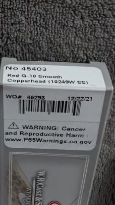 Case XX 2021 Copperhead Red G10 Smooth