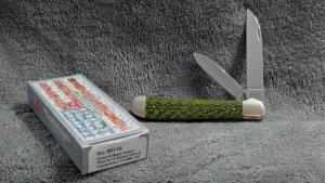 Case XX 2021 Copperhead Green Black Carbon Fiber G10 Weave