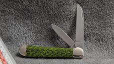 Case XX 2021 Copperhead Green Black Carbon Fiber G10 Weave