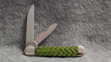 Case XX 2021 Copperhead Green Black Carbon Fiber G10 Weave