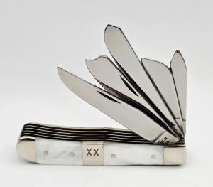 1997 Case XX Mother of Pearl 5 Blade Beast