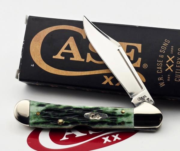 2008 Case XX Pocket Worn Bermuda Green Mini Copperlock 2008 Case XX Pocket Worn Bermuda Green Mini Copperlock