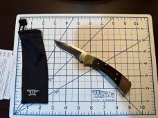 Buck 112 slim heritage elite / brass