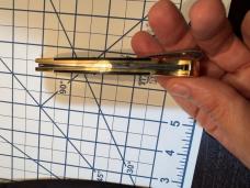 Buck 112 slim heritage elite / brass
