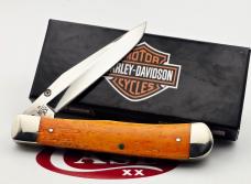 2015 Case XX Persimmon Orange Bone Harley Davidson Trapperlock 