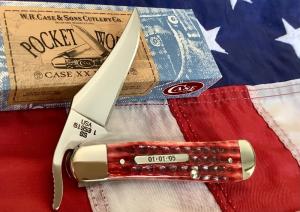 Old Red Case xx Russlock (Mdl# 61953L SS) w/ Old Red Bone Handles + 1/1/5 Shield