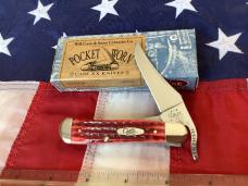 Old Red Case xx Russlock (Mdl# 61953L SS) w/ Old Red Bone Handles + 1/1/5 Shield