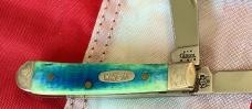 Case xx 2004 Tiny Trapper Knife w Peacock Appaloosa Handles + scrolled bolsters
