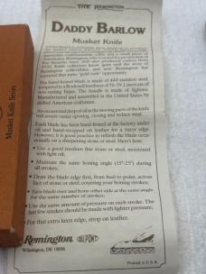 Remington UMC-R 1240 Made In USA 1 Blade Muskrat Series Daddy Barlow Muskrat-1