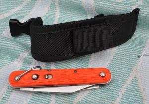 Schrade Walden MC-1 Pilots Knife Auto Orange 4 14quot Closed Mint NOS 1958-73 MIL-K-25549