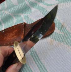 Hammer Brand USA 1945-51 Fixed Blade Mirror Polished Mint Nos 8 3/4" Original Sheath