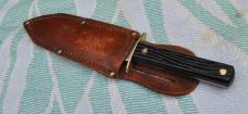 Hammer Brand USA 1945-51 Fixed Blade Mirror Polished Mint Nos 8 3/4" Original Sheath