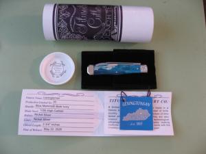   DANIELS FAMILY KNIFE BRANDS-TITUSVILLE CUTLERY-LEXINGTONIAN-MAMMOTH BARK IVORY 2