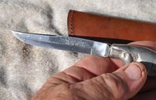 Bruce Fox Fixed Blade 8 1/4" Charging Bull Handle Aluminum Made in Solingen Germany 1950s