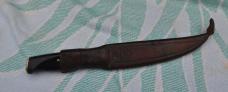 Normark Full Tang Fillet Knife 10 1/2" Made In 1973 Fiskars Stainless Original Leather Sheath