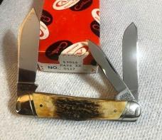 CASE 53046 STAG 3 BACKSPRING WHITTLER MINT