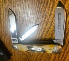 CASE 53046 STAG 3 BACKSPRING WHITTLER MINT