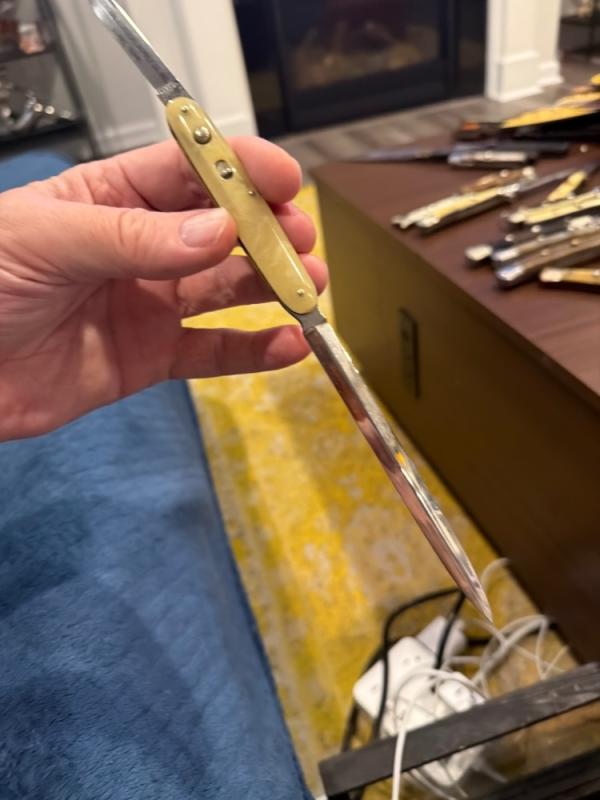Sweet Presto Letter Opener with Perfect Etch in A+ Condition Sweet Presto Letter Opener with Perfect Etch in A+ Condition