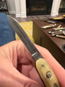 Sweet Presto Letter Opener with Perfect Etch in A+ Condition