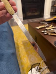 Sweet Presto Letter Opener with Perfect Etch in A+ Condition
