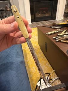Sweet Presto Letter Opener with Perfect Etch in A+ Condition