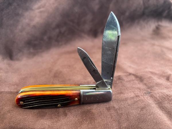 Camillus Model 50 Barlow with Amber Winterbottom Bone Handles