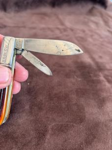 Camillus Model 50 Barlow with Amber Winterbottom Bone Handles
