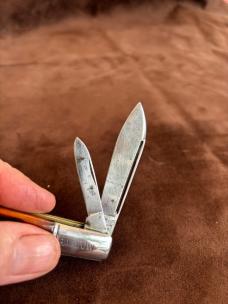 Camillus Model 50 Barlow with Amber Winterbottom Bone Handles
