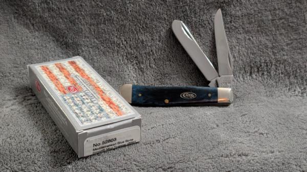 Case XX 2021 Mini Trapper Mediterranean Blue Bone Case XX 2021 Mini Trapper Mediterranean Blue Bone