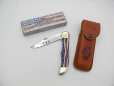 The 2018 Case Cutlery XX USA Star Spangled Folding Hunter Knife New 64130