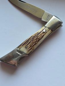 Vintage Schrade I*XL GS-234 Lockback 3-Knife Limited Edition Set - Genuine Stag - Snap-on Exclusive 