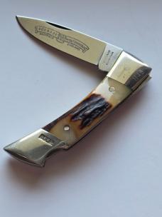 Vintage Schrade I*XL GS-234 Lockback 3-Knife Limited Edition Set - Genuine Stag - Snap-on Exclusive 