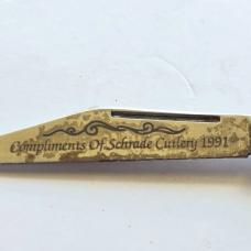 Vintage 1991 Schrade USA 12OT Old Timer "Pal" - Factory Etch Special Edition - NIB