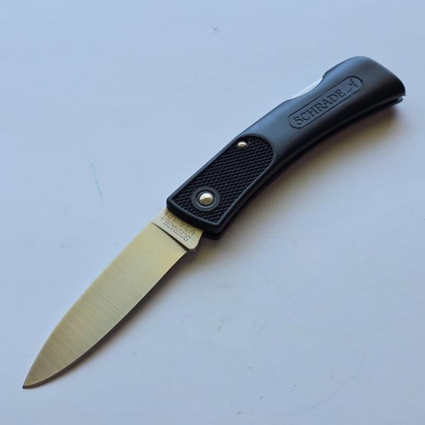Vintage Schrade USA SP3 Slim Line Lockback Knife - Mint Condition - Plain Black Zytel Vintage Schrade USA SP3 Slim Line Lockback Knife - Mint Condition - Plain Black Zytel