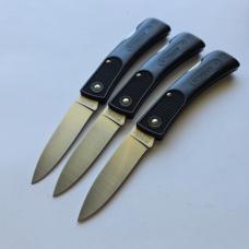 Vintage Schrade USA SP3 Slim Line Lockback Knife - Mint Condition - Plain Black Zytel