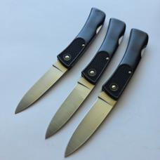 Vintage Schrade USA SP3 Slim Line Lockback Knife - Mint Condition - Plain Black Zytel