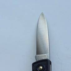 Vintage Schrade USA SP3 Slim Line Lockback Knife - Mint Condition - Plain Black Zytel