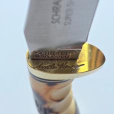 Vintage Schrade USA 153UH Uncle Henry "Golden Spike" Fixed Blade Knife - Box & Sheath
