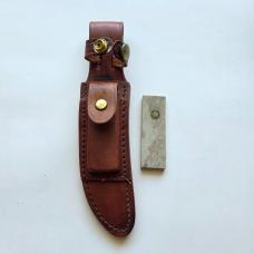 Vintage Schrade USA 153UH Uncle Henry "Golden Spike" Fixed Blade Knife - Box & Sheath